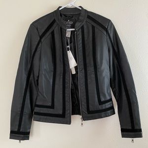 Faux leather jacket